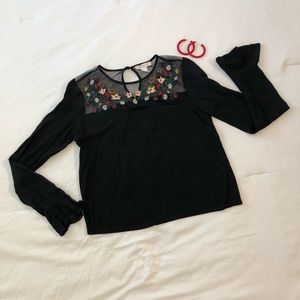 Forever 21 black blouse